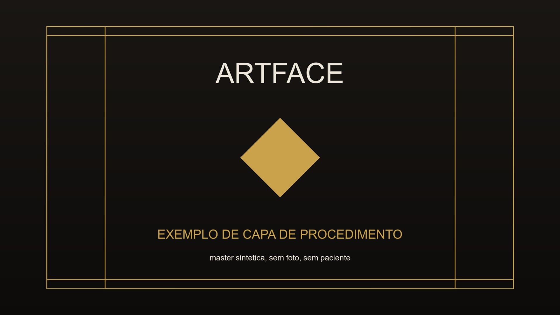 Exemplo de Capa de Procedimento, ArtFace